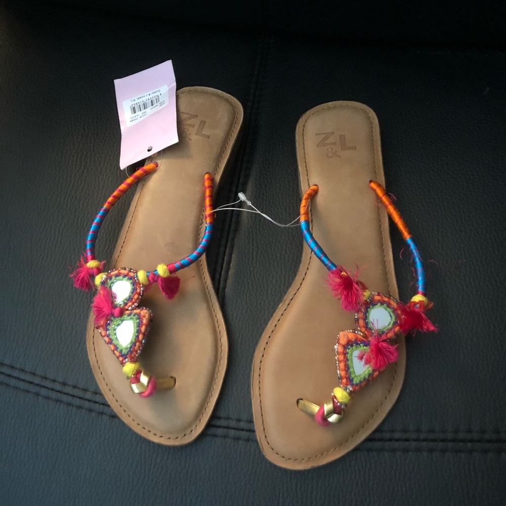 Z & L  flip flops for Free People